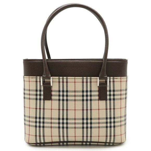 BURBERRY Black Leather Tote Bag - Picture 1 of 10